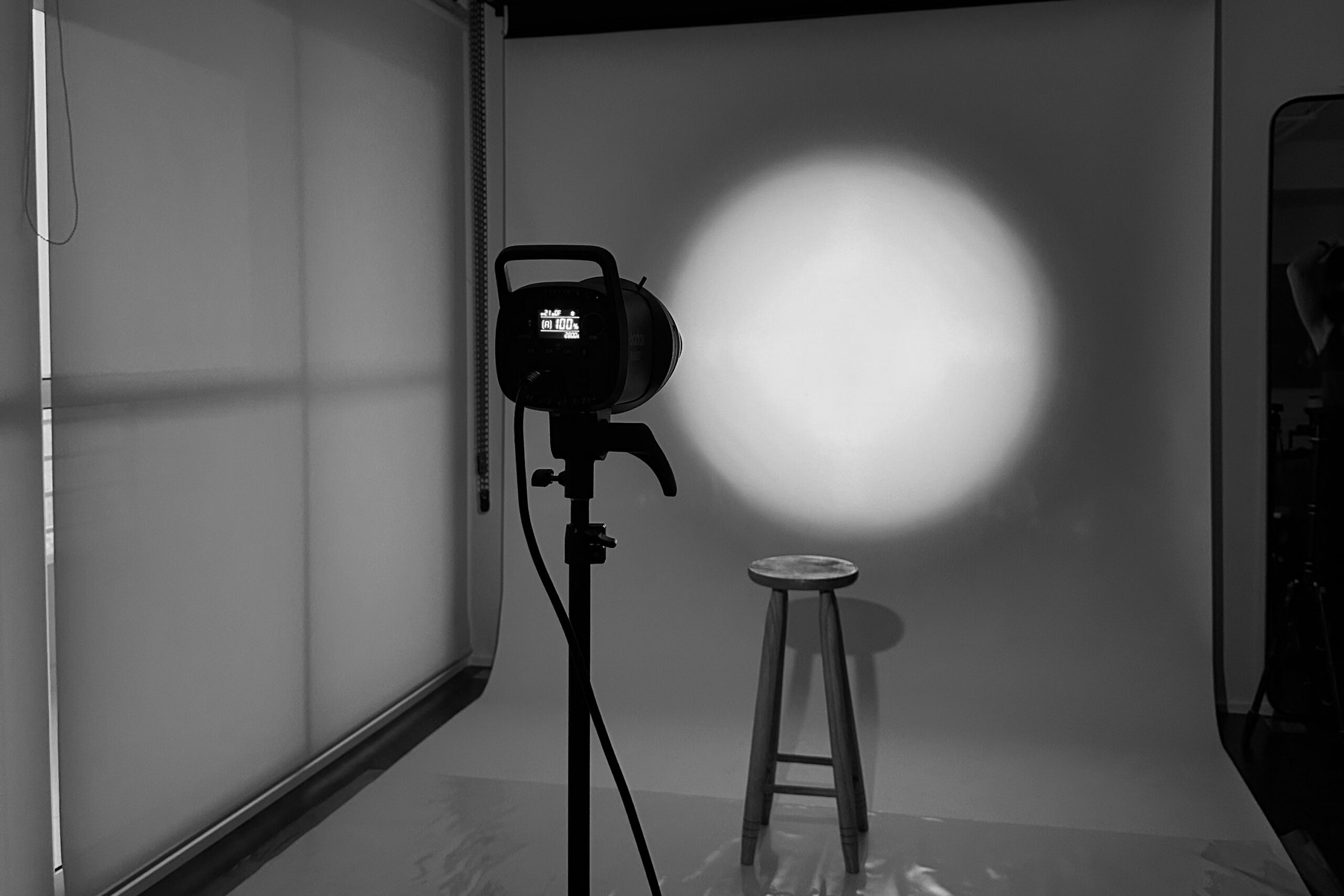 estúdio fotográfico com iluminação profissional em sbc